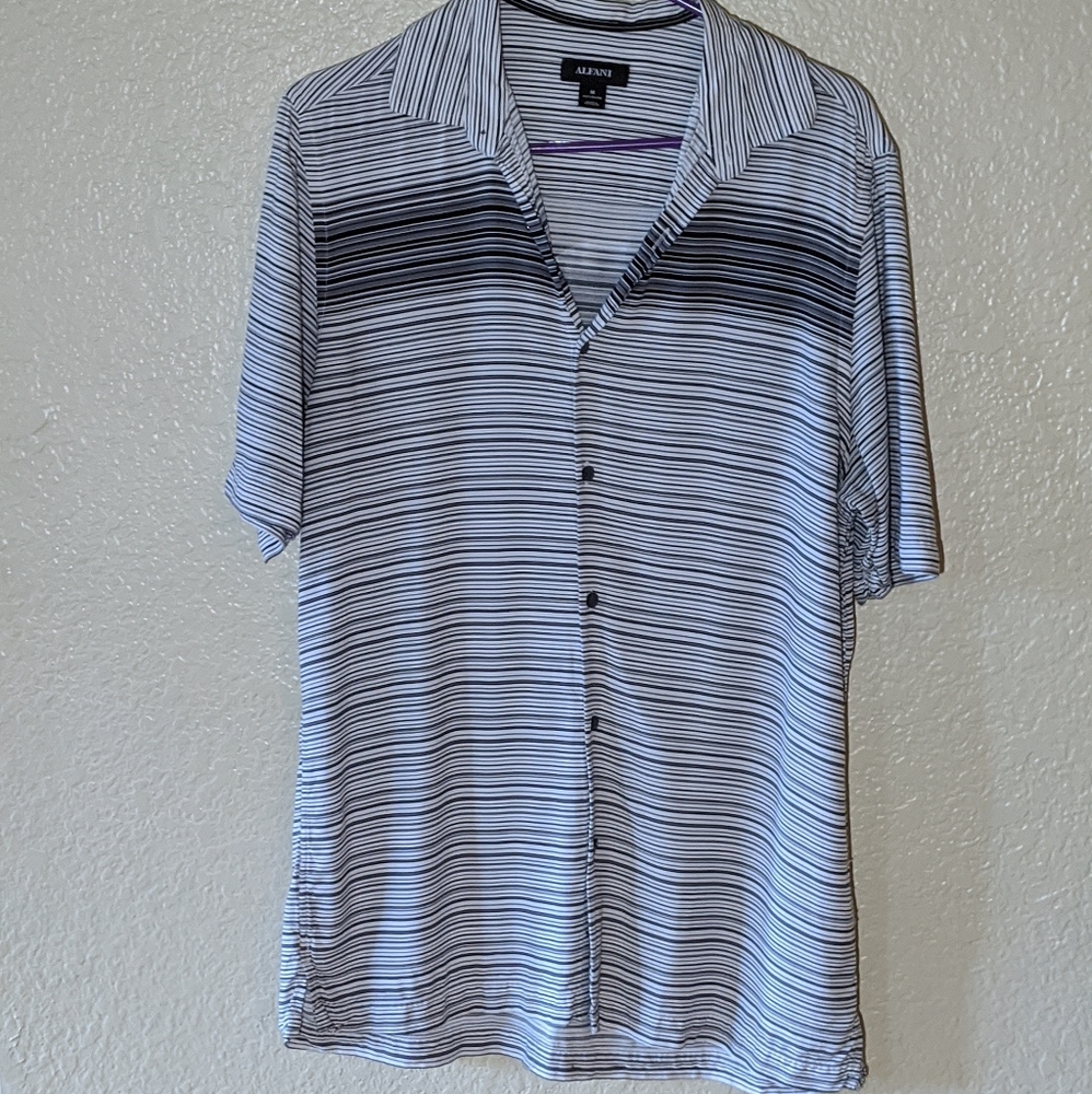 Alfani Men's Short Sleeve Dress Shirt